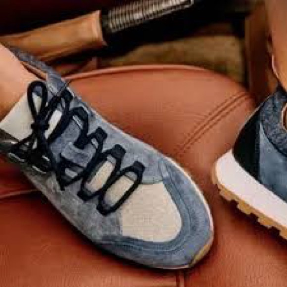 Sezane Alex Sneakers Shades Of Blue - Size 10 - Picture 2 of 2